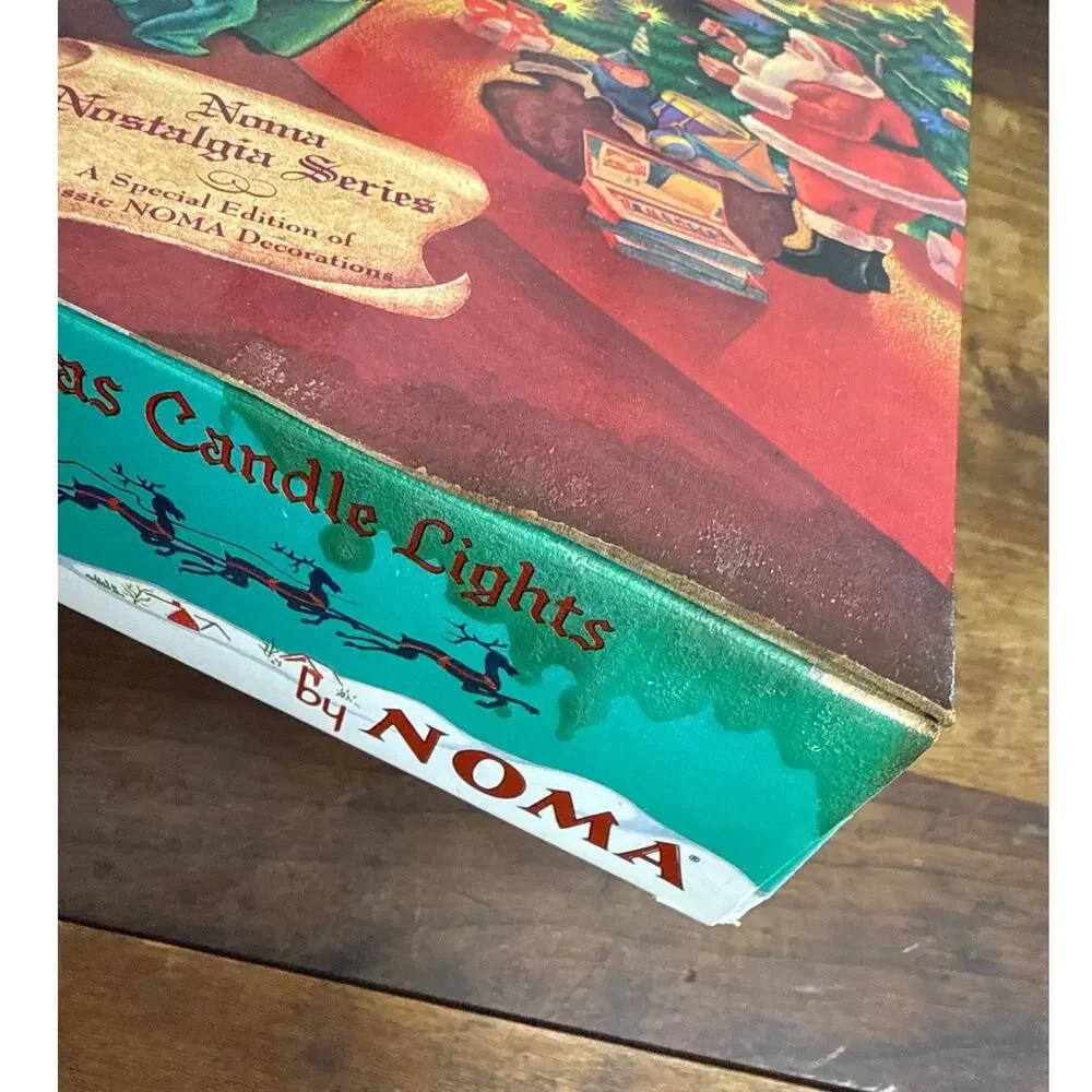 Noma Christmas Candle Lights Clip On Vintage Holiday Décor With Original Box